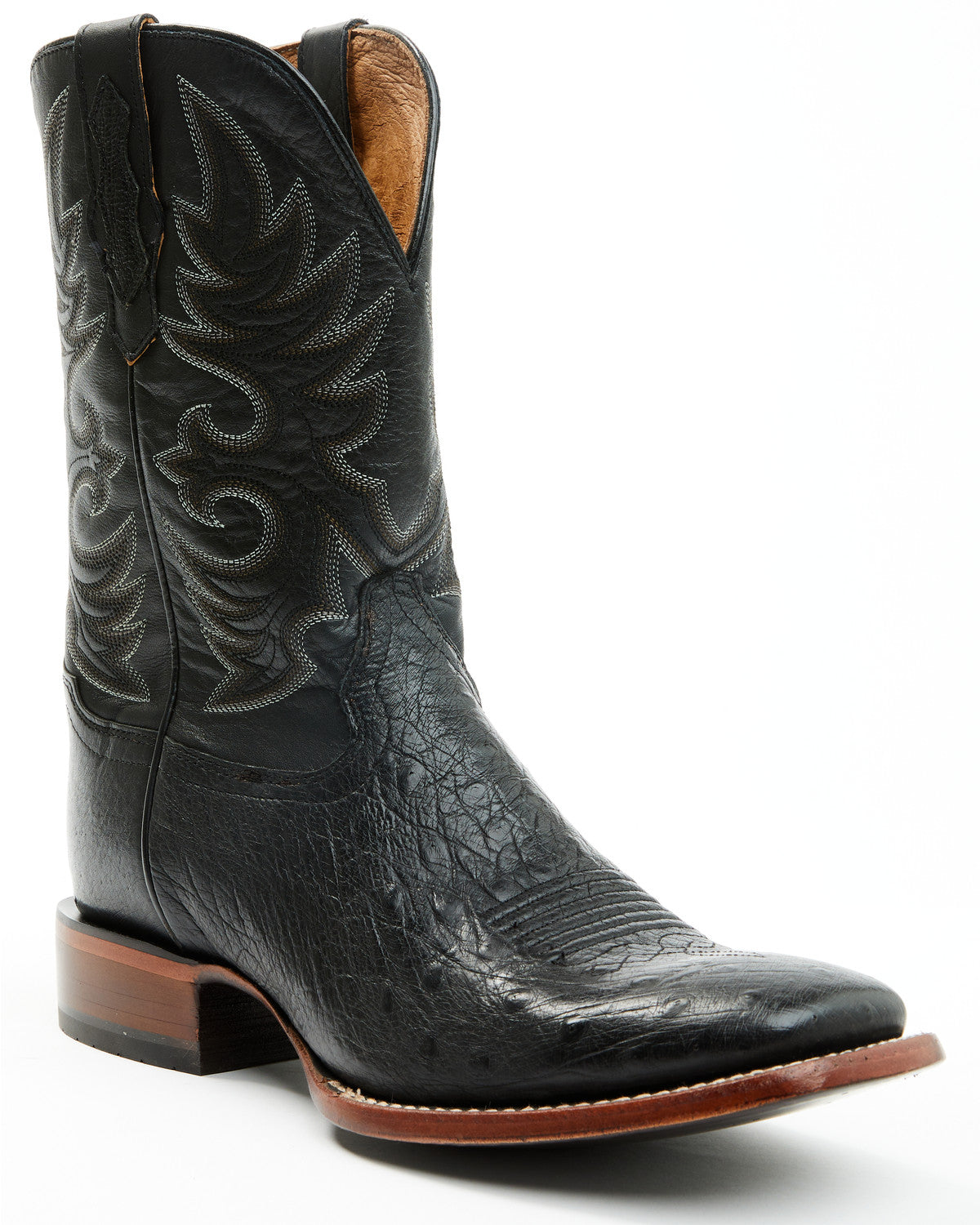 Men's Exotic Smooth Ostrich Western Boots - Broad Square To | Cody James Boots