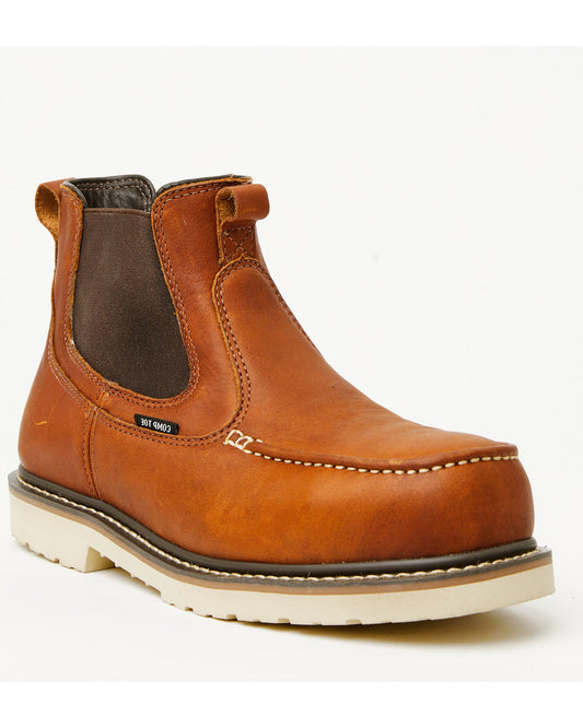 Men's Moc Chelsea Work Boots - Composite Toe | Cody James Boots
