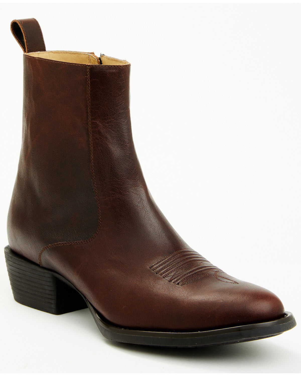 Men's Larsen Western Ankle Boots - Round Toe | Cody James Boots