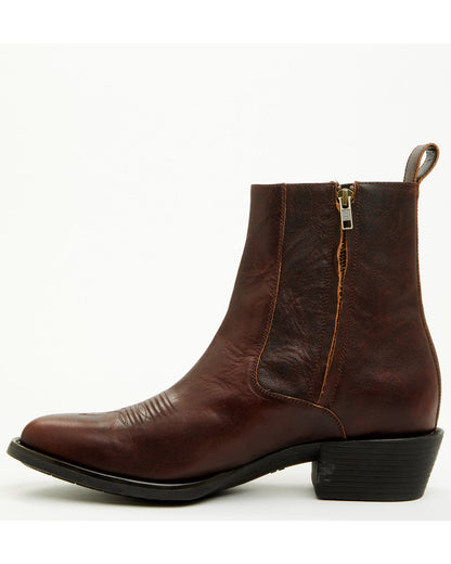 Men's Larsen Western Ankle Boots - Round Toe | Cody James Boots