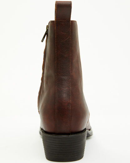 Men's Larsen Western Ankle Boots - Round Toe | Cody James Boots