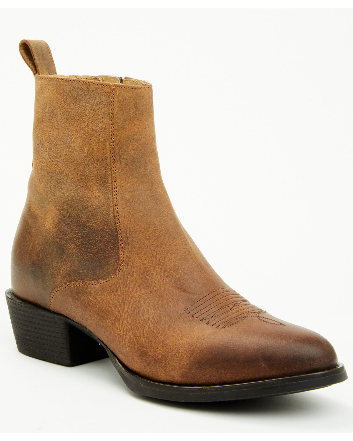 Men's Larsen Western Ankle Boots - Round Toe | Cody James Boots