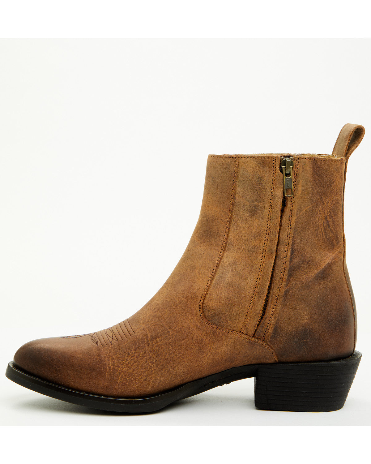 Men's Larsen Western Ankle Boots - Round Toe | Cody James Boots