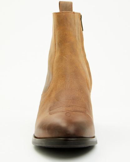 Men's Larsen Western Ankle Boots - Round Toe | Cody James Boots