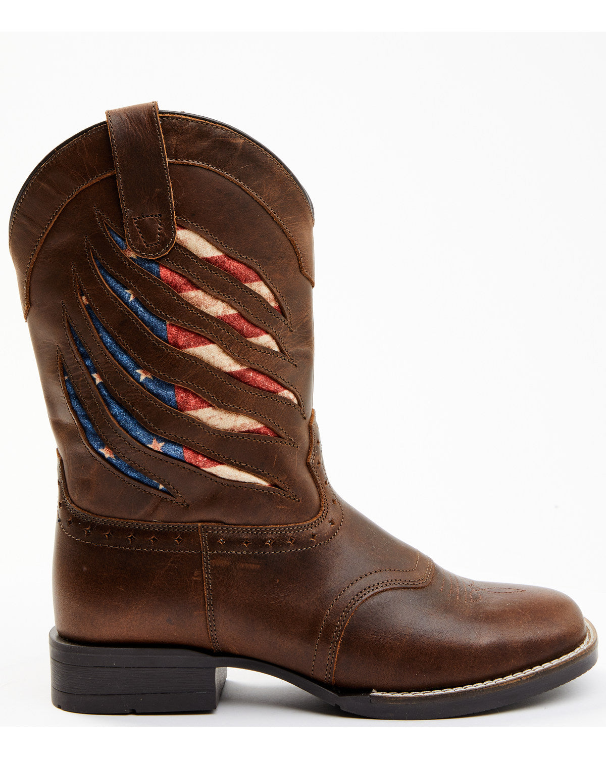 Boys' Ripped Flag Western Boots - Broad Square Toe | Cody James Boots