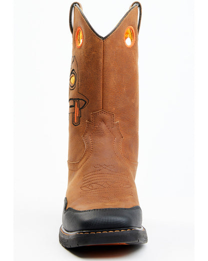 Boys' Skull Work Boots - Broad Square Toe | Cody James Boots|Sale
