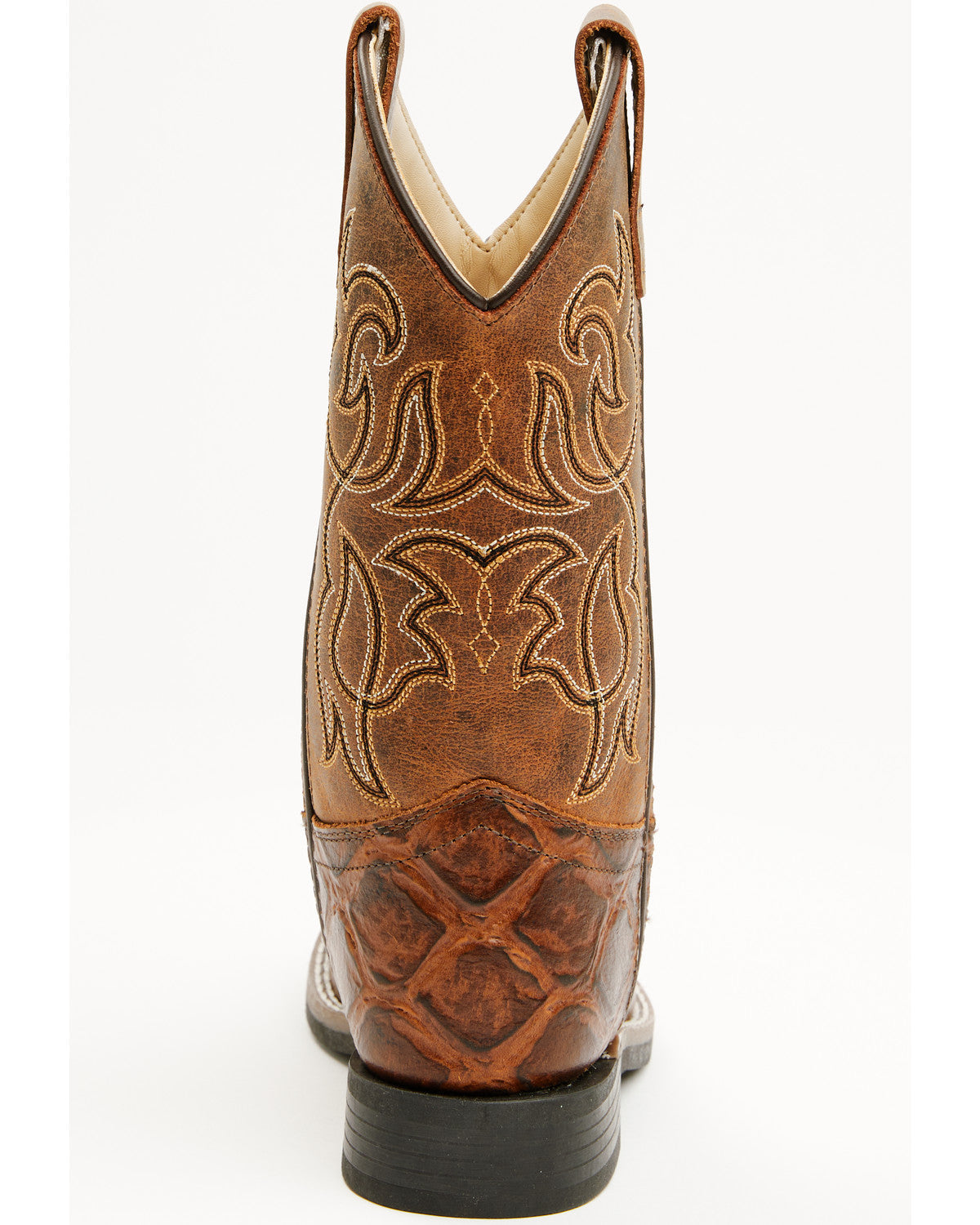 Boys' Duke Pirarucu Print Western Boots - Broad Square Toe | Cody James Boots