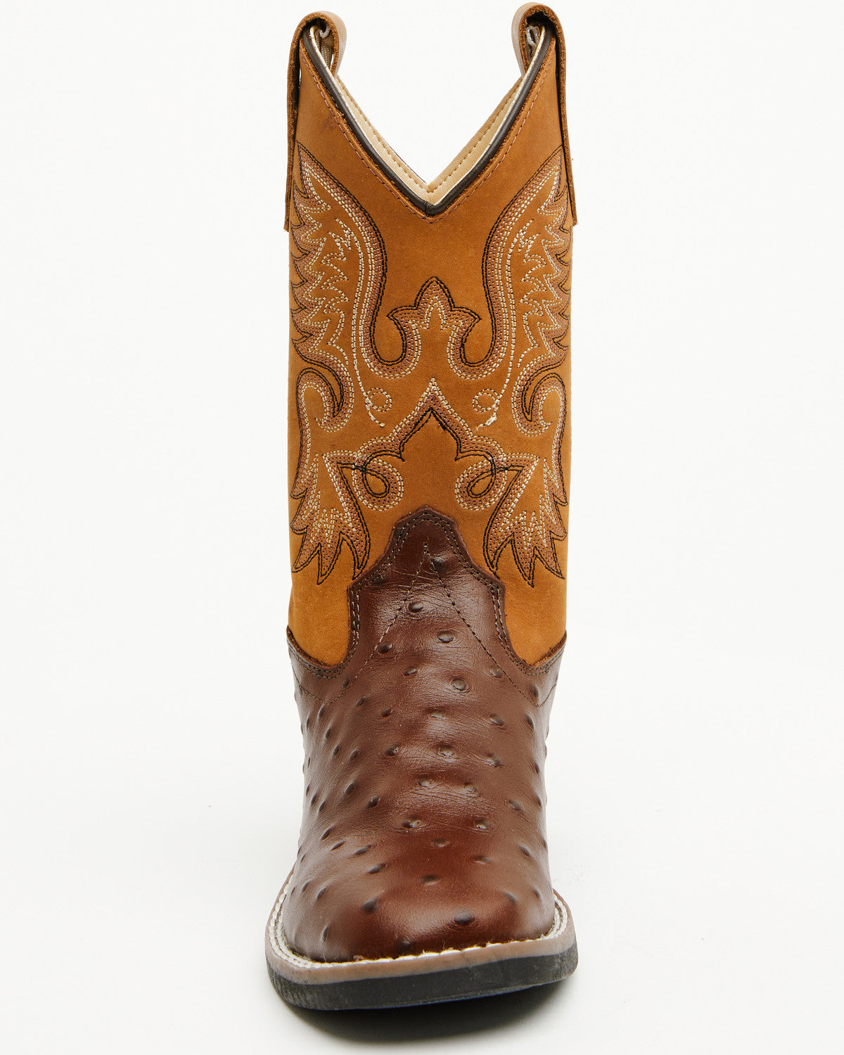 Boys' Dean Ostrich Print Western Boots - Broad Square Toe | Cody James Boots|Boys|Sale