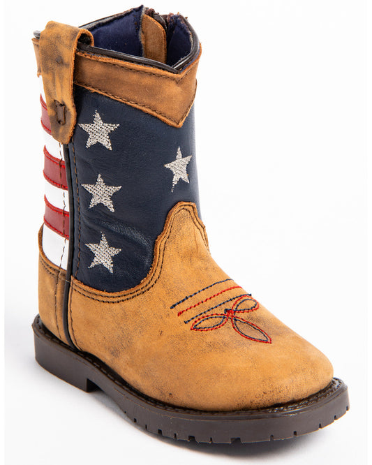 Toddler Boys' USA Flag Western Boots - Broad Square Toe | Cody James Boots