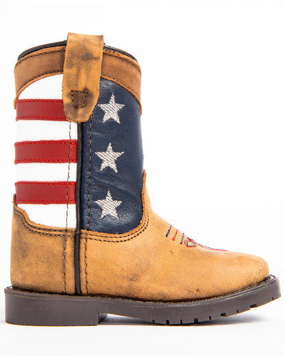 Toddler Boys' USA Flag Western Boots - Broad Square Toe | Cody James Boots