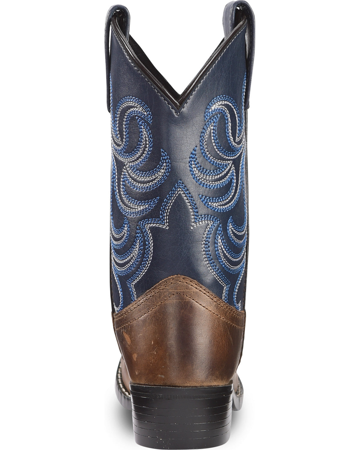 Boys' Holt Two-Tone Embroidered Western Boots - Round Toe | Cody James Boots