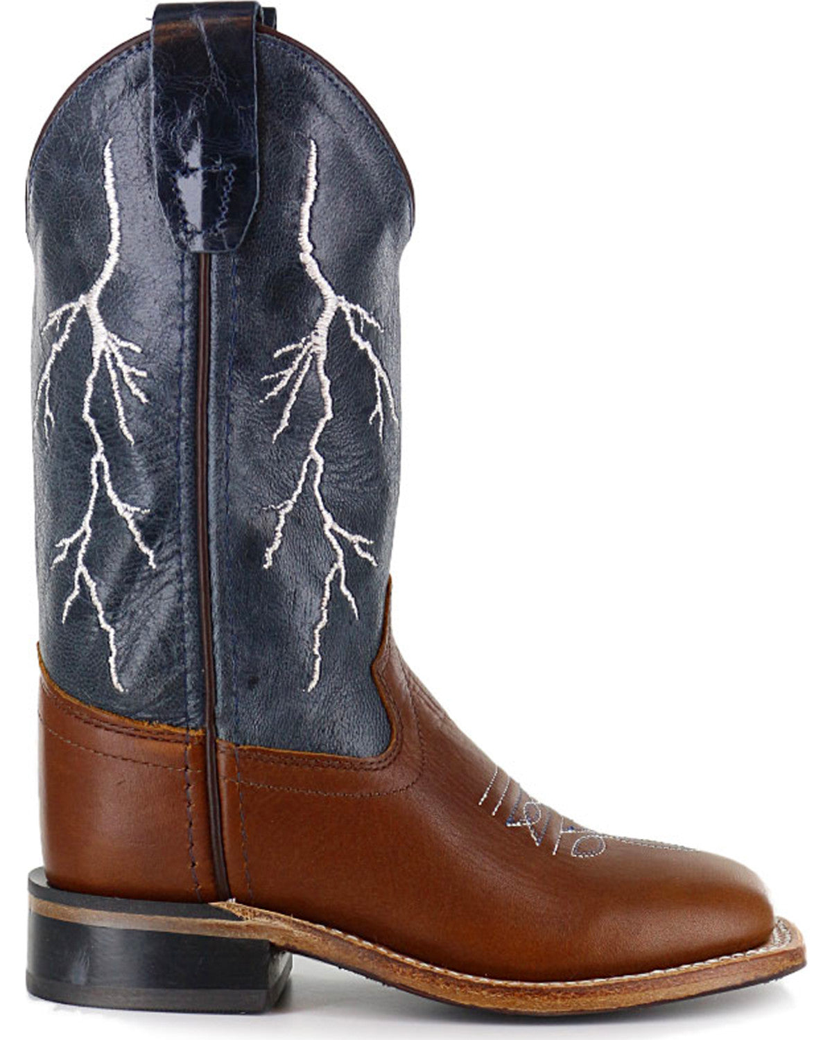 Boys' Lightening Embroidered Western Boots - Square Toe | Cody James Boots|Boys|Sale