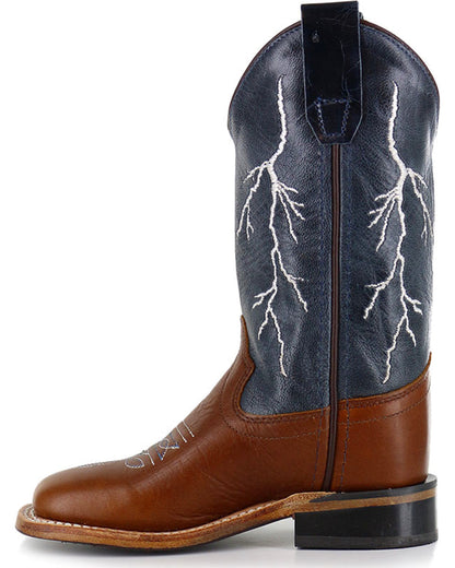 Boys' Lightening Embroidered Western Boots - Square Toe | Cody James Boots|Boys|Sale