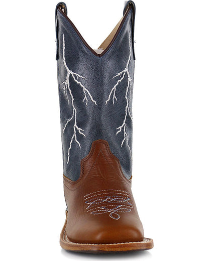 Boys' Lightening Embroidered Western Boots - Square Toe | Cody James Boots|Boys|Sale