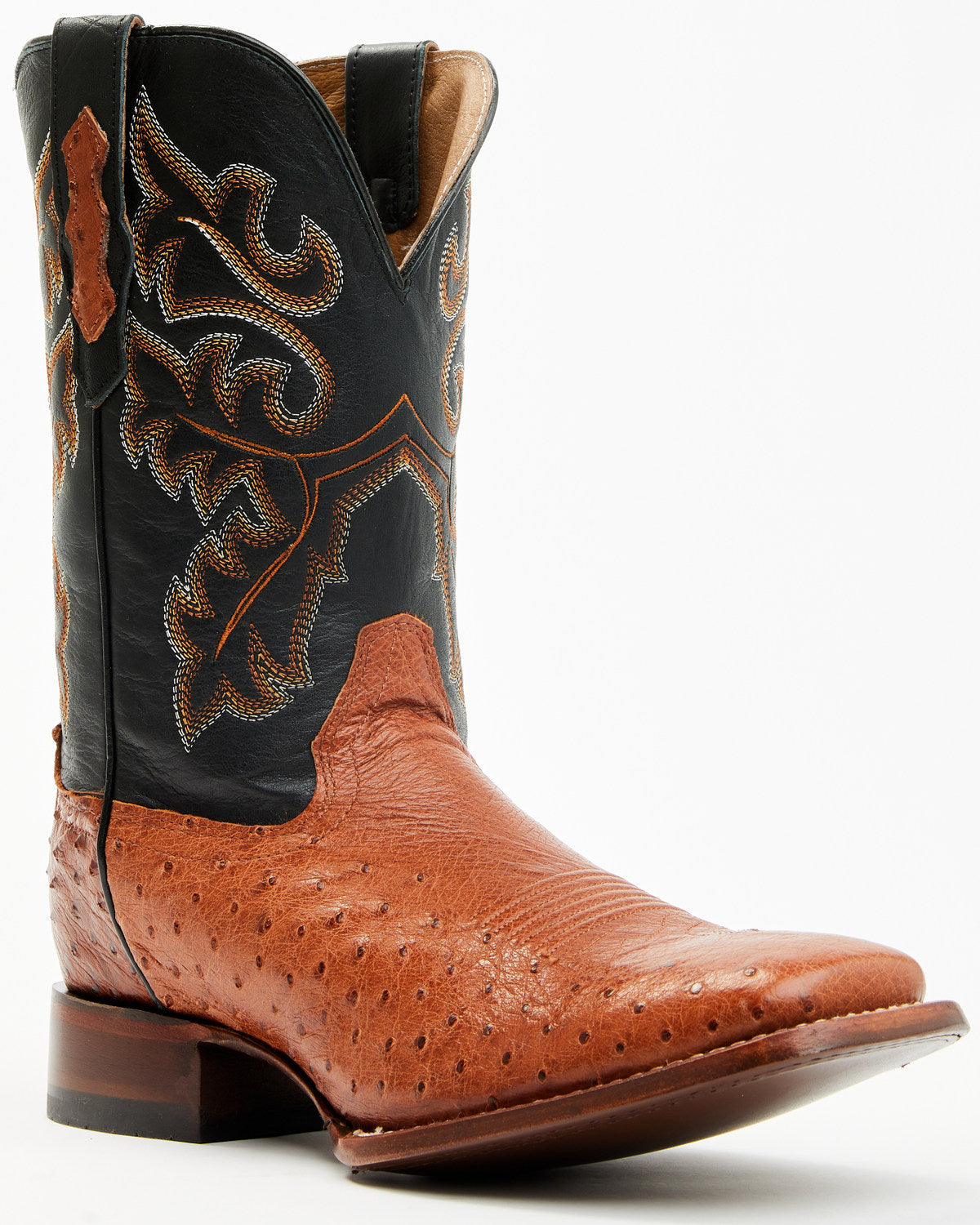 Men's Exotic Ostrich Western Boots - Broad Square Toe | Cody James Boots