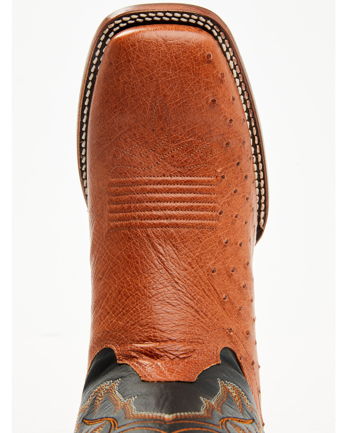 Men's Exotic Ostrich Western Boots - Broad Square Toe | Cody James Boots