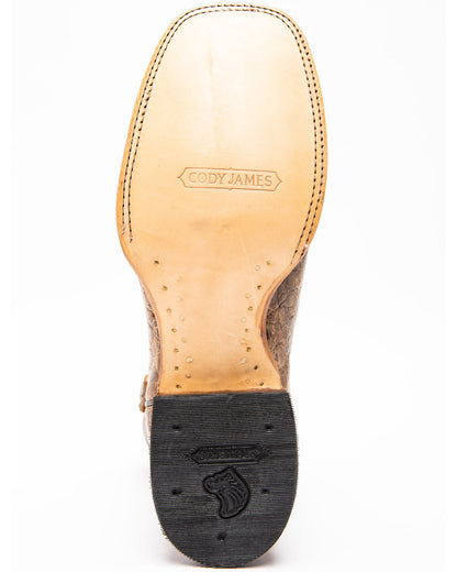 Men's Caiman Belly Western Boots - Broad Square Toe | Cody James Boots