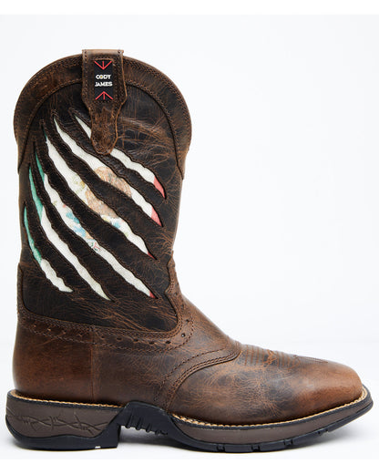 Men's Scratch Mexico Flag Lite Performance Western Boots - | Cody James Boots