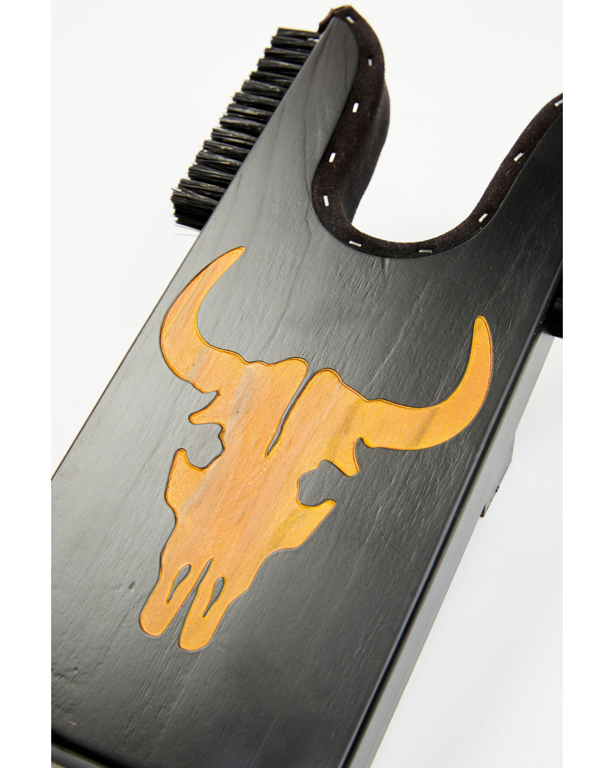 Boot Barn Long Horn Wood Boot Jack with Scrubber | Cody James Boots
