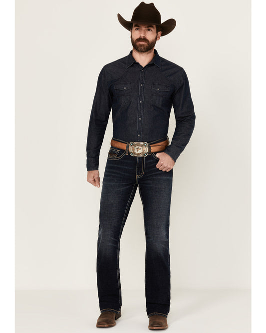 Men's Night Ranger Wash Wyatt Slim Bootcut Stretch Denim Je | Cody James Clothing