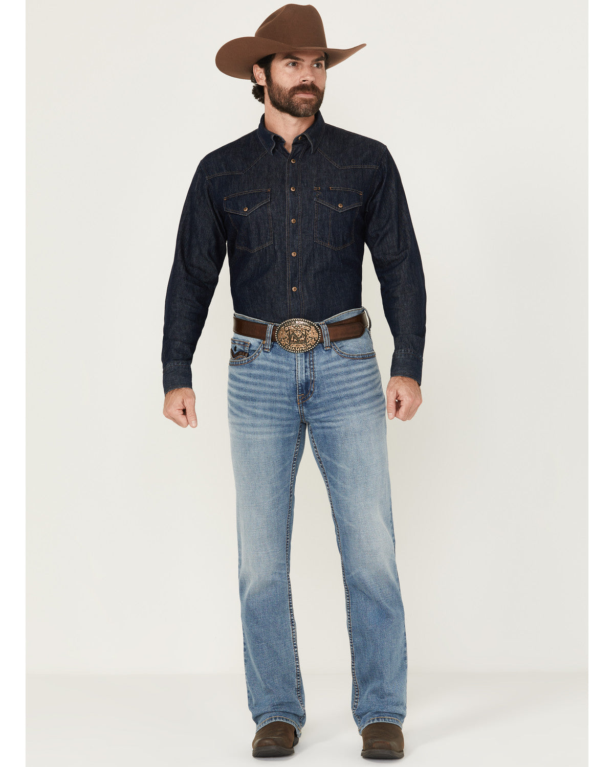 Men's Highland Wash Wyatt Slim Bootcut Stretch Denim Jeans | Cody James Clothing