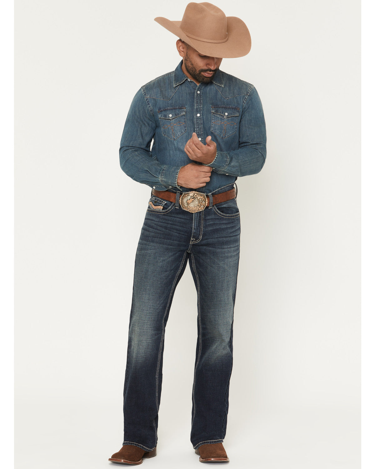 Men's Segundo Wash Duke Relaxed Bootcut Stretch Denim Jeans | Cody James Clothing