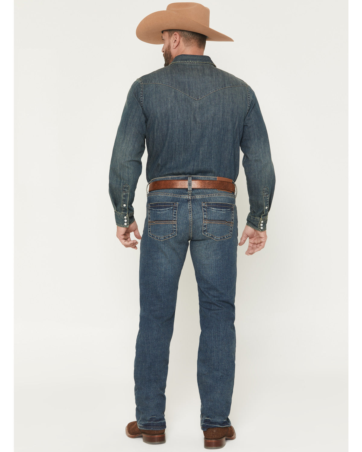Men's Grullo Wash Wyatt Slim Bootcut Stretch Denim Jeans | Cody James Clothing