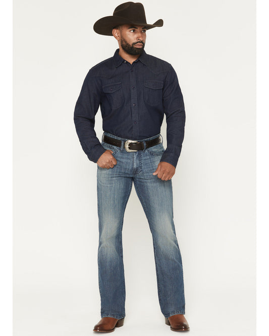 Men's Texas Wash Wyatt Slim Bootcut Stretch Denim Jeans | Cody James Clothing