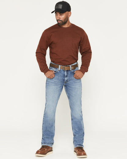 Men's FR Clover Leaf Wash Slim Straight Stretch Denim Jeans | Cody James Clothing