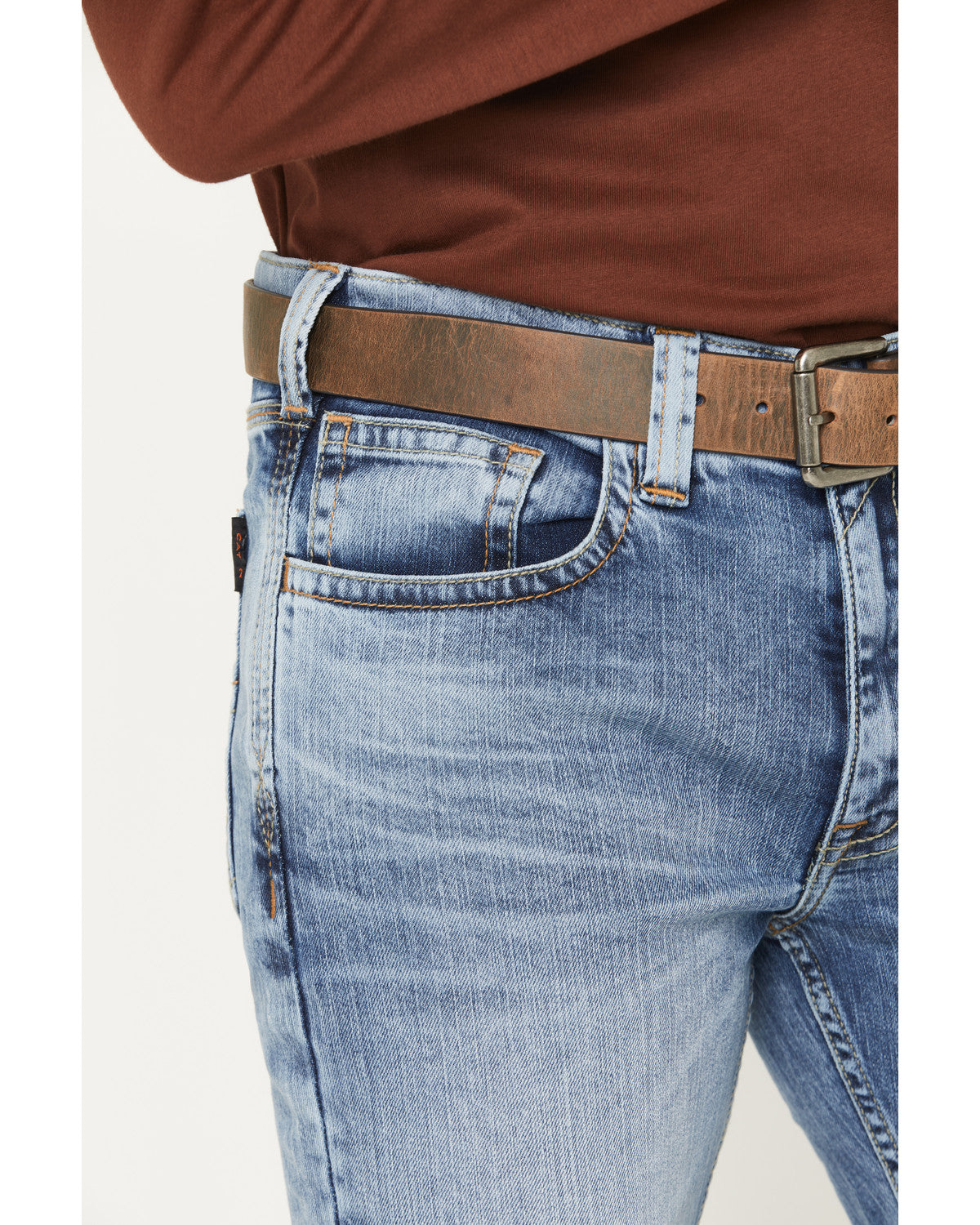 Men's FR Clover Leaf Wash Slim Straight Stretch Denim Jeans | Cody James Clothing