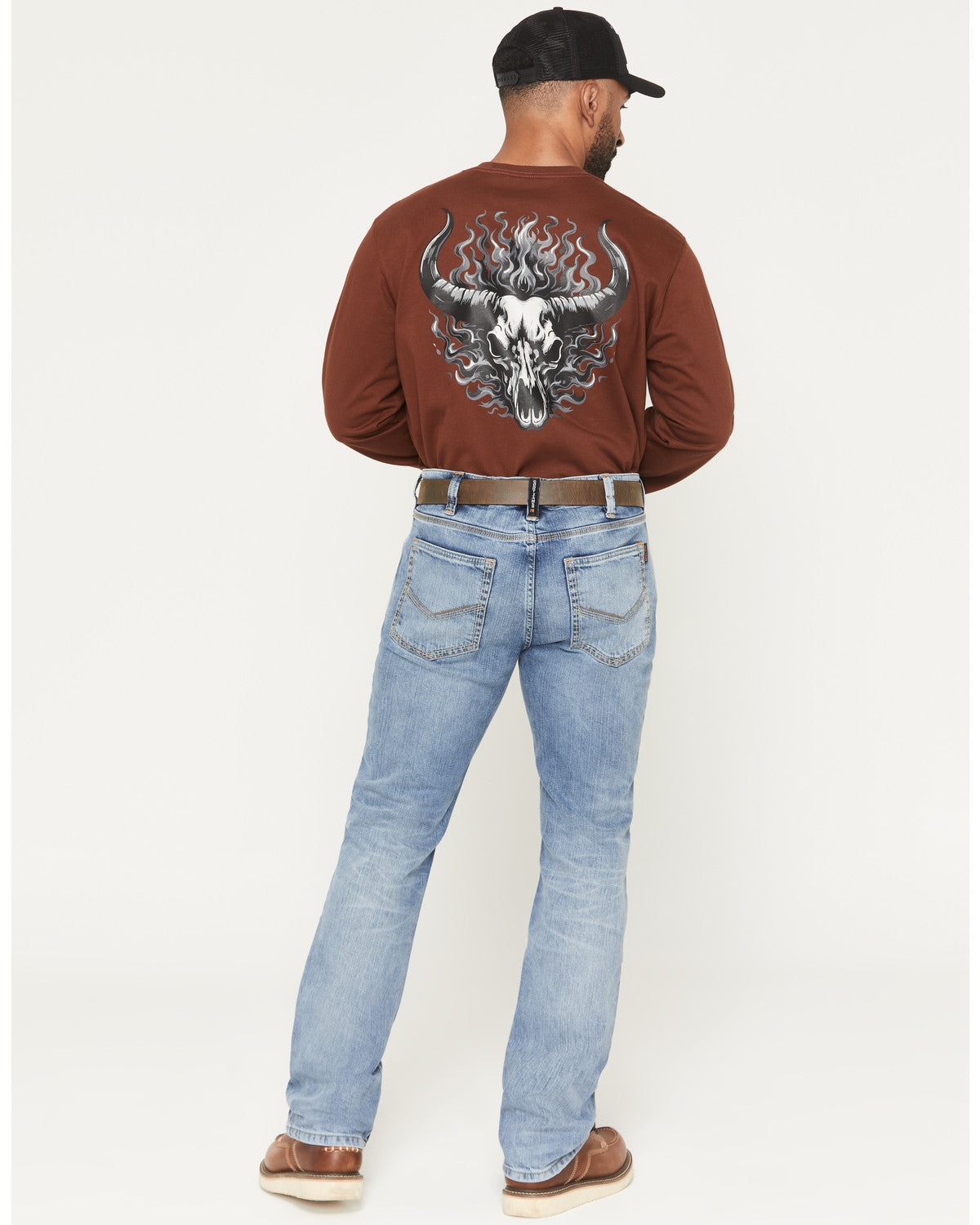 Men's FR Clover Leaf Wash Slim Straight Stretch Denim Jeans | Cody James Clothing