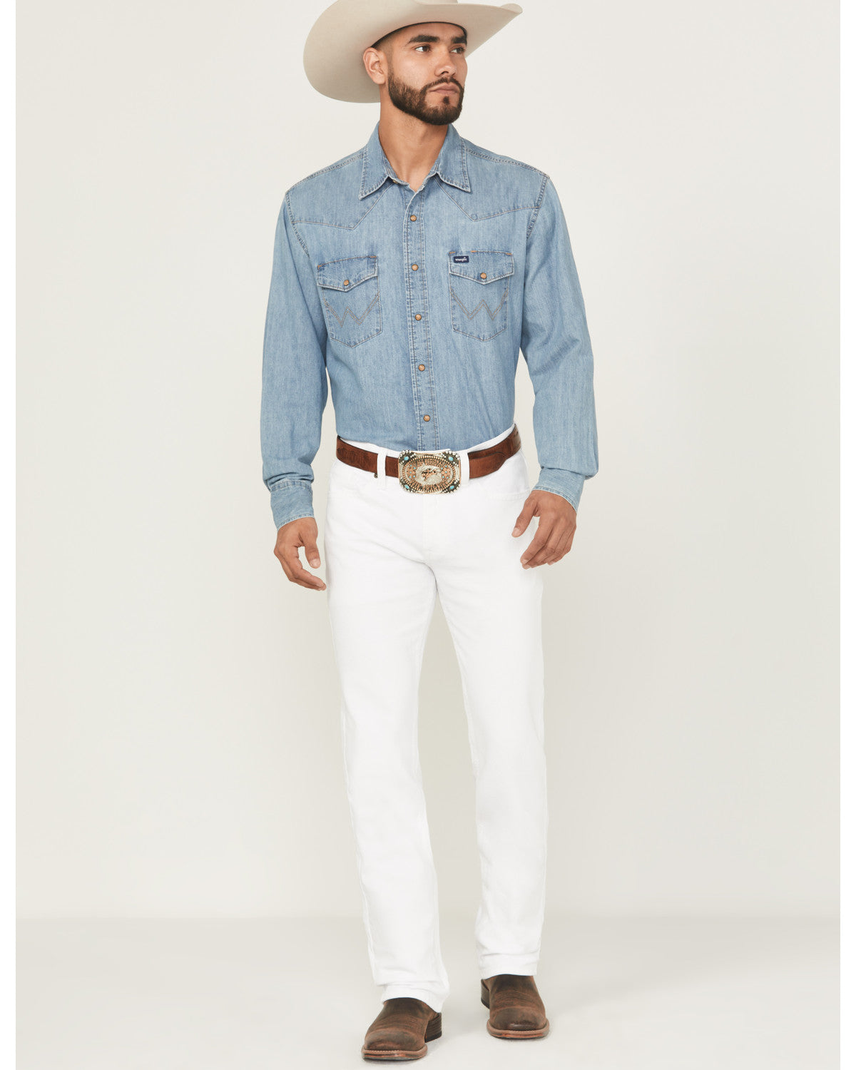 Men's Blanco Wash Jackson Slim Straight Stretch Denim Jeans | Cody James Clothing