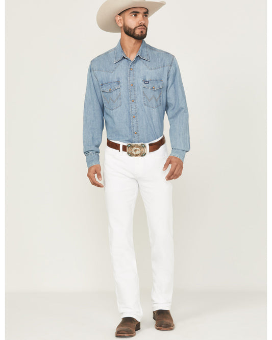 Men's Blanco Wash Jackson Slim Straight Stretch Denim Jeans | Cody James Clothing