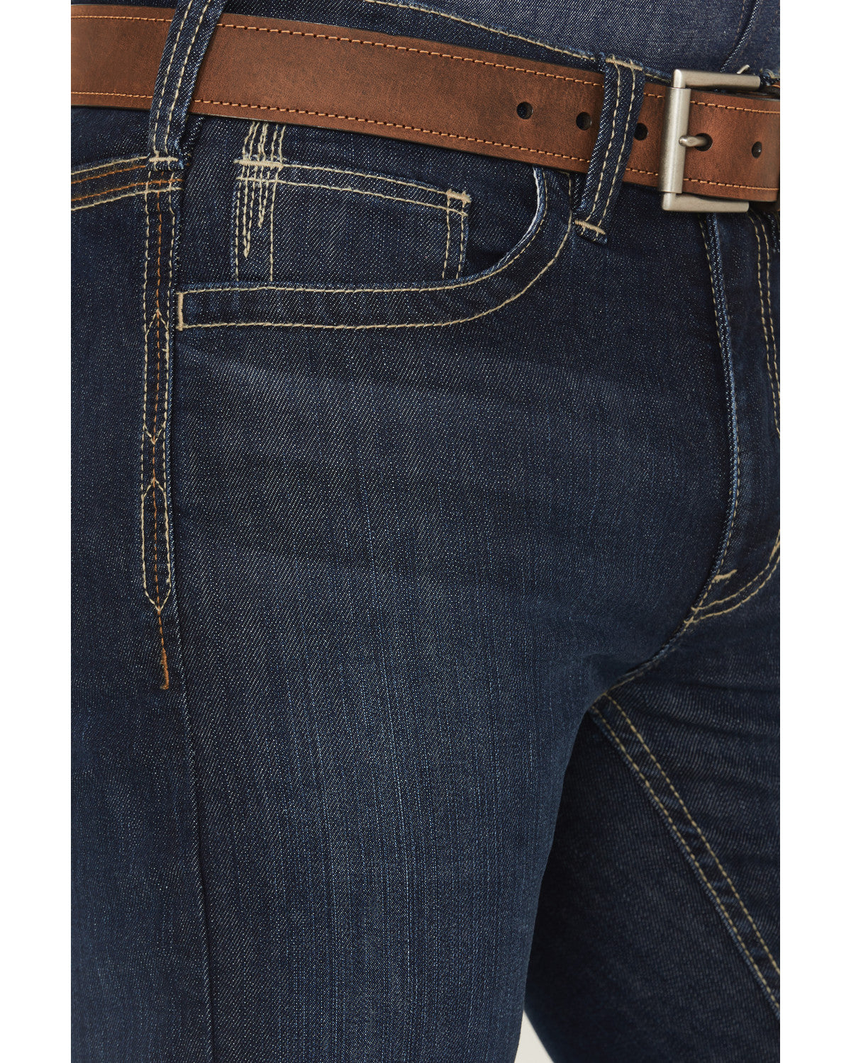 Men's FR Dark Wash Slim Bootcut Stretch Denim Work Jeans | Cody James Clothing