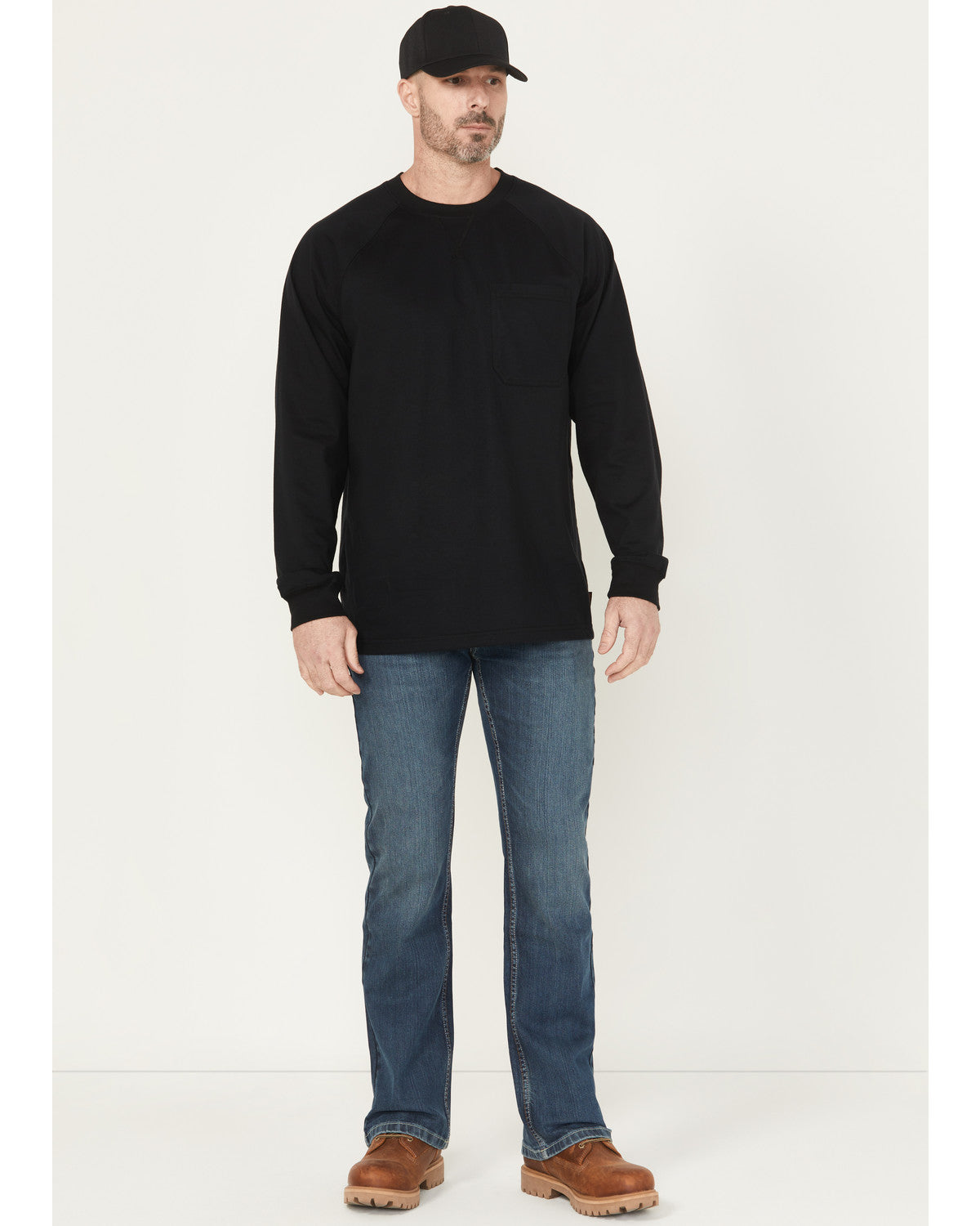 Men's FR Medium Wash Bozeman Slim Bootcut Stretch Denim Wor | Cody James Clothing