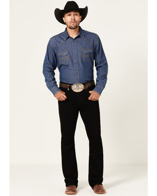Men's Night Rider Wash Wyatt Slim Bootcut Stretch Denim Jea | Cody James Clothing