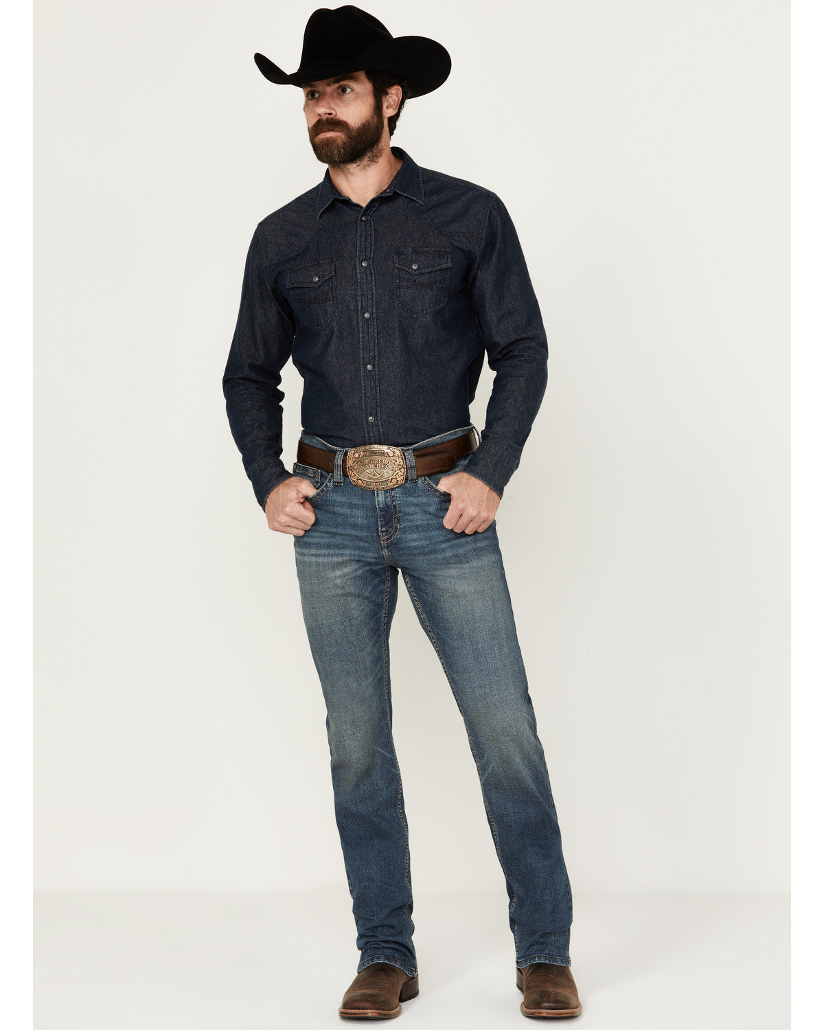 Men's Grullo Wash Jackson Slim Straight Stretch Denim Jeans | Cody James Clothing