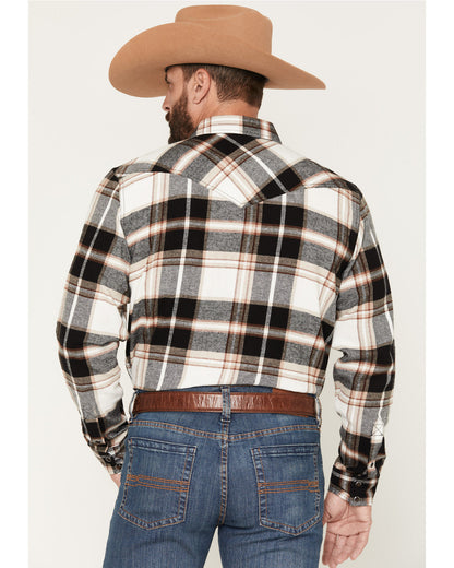 Men's Standard Issue Plaid Print Long Sleeve Snap Flannel S | Cody James Clothing