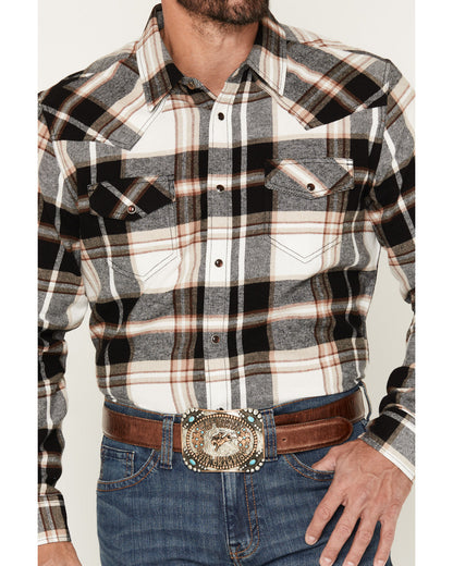Men's Standard Issue Plaid Print Long Sleeve Snap Flannel S | Cody James Clothing