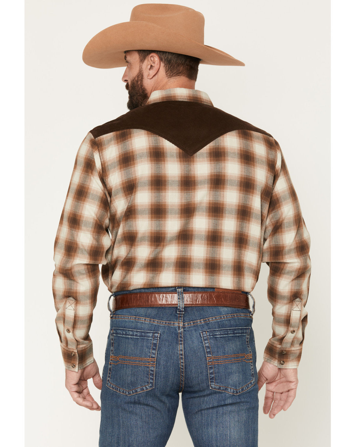 Men's Mad Plaid Print Corduroy Long Sleeve Snap Western Shi | Cody James Clothing