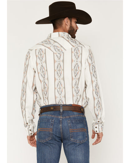 Men's Cowboy Boogie Southwestern Stripe Print Long Sleeve S | Cody James Clothing