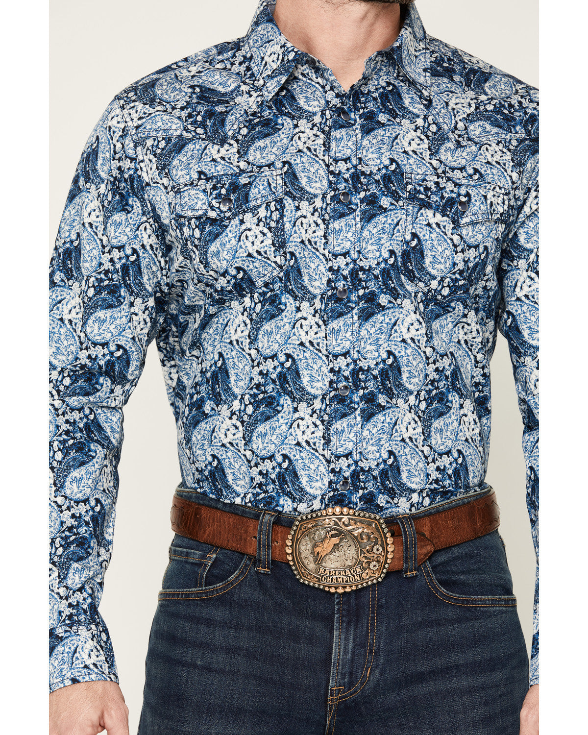 Men's Escape Route Paisley Print Long Sleeve Snap Western S | Cody James Clothing