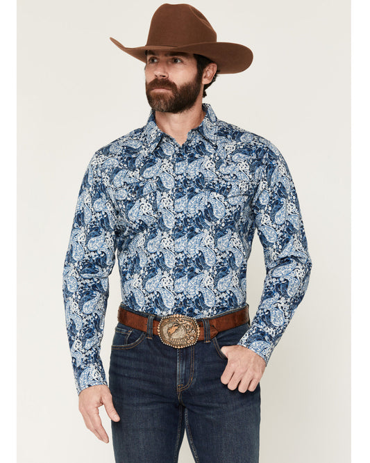 Men's Escape Route Paisley Print Long Sleeve Snap Western S | Cody James Clothing