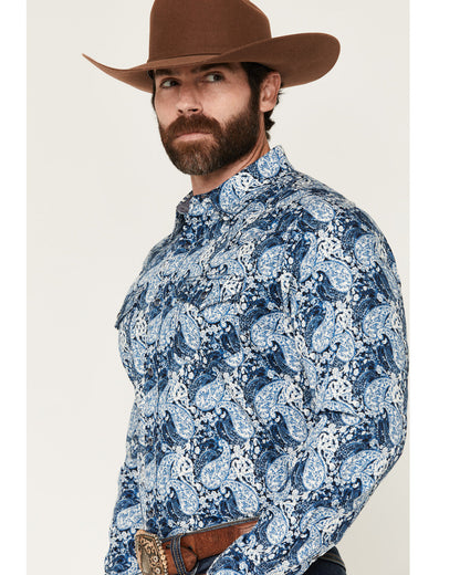 Men's Escape Route Paisley Print Long Sleeve Snap Western S | Cody James Clothing