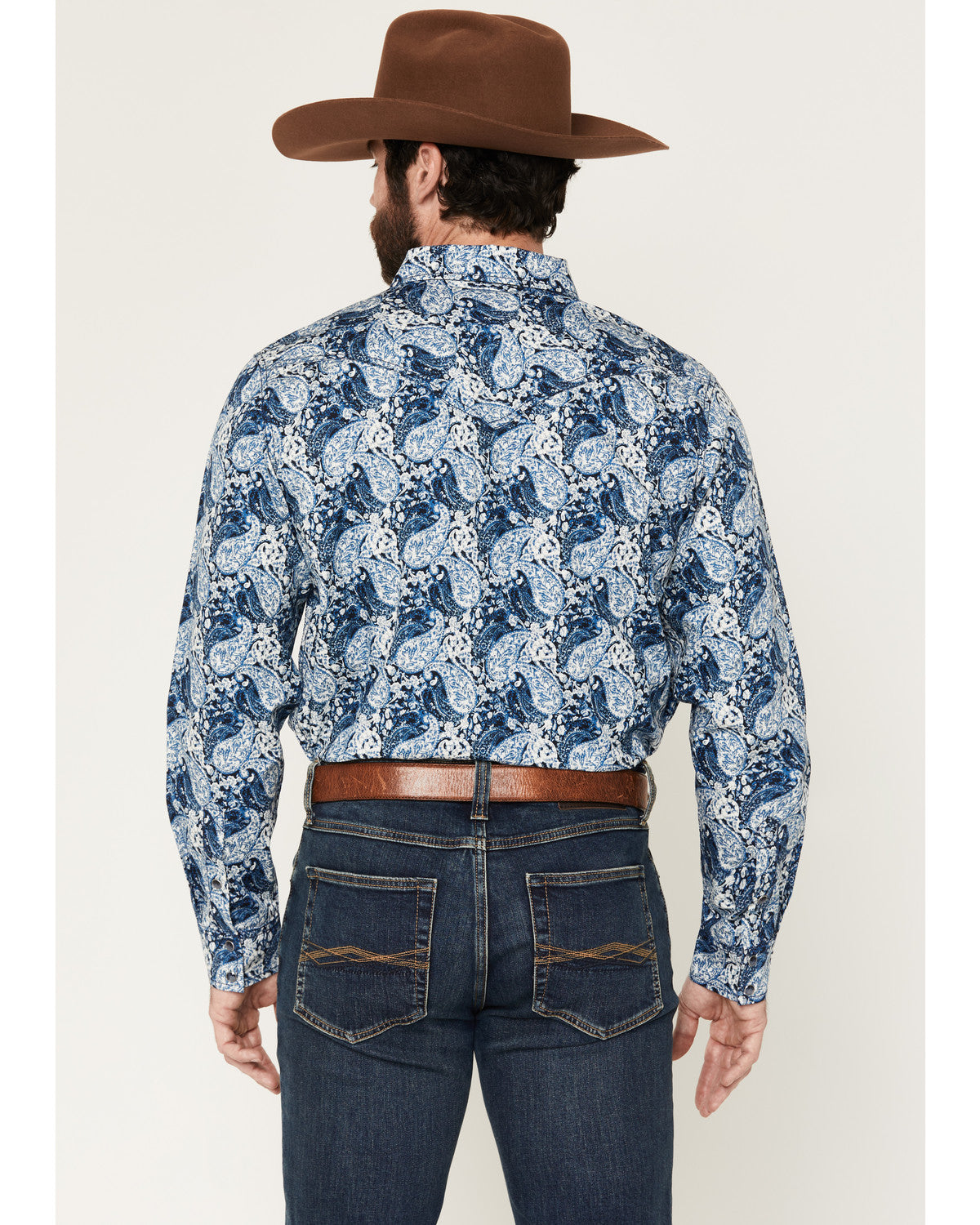 Men's Escape Route Paisley Print Long Sleeve Snap Western S | Cody James Clothing
