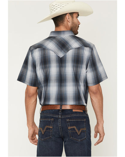Men's Weed Wacker Plaid Print Short Sleeve Snap Western Shi | Cody James Clothing
