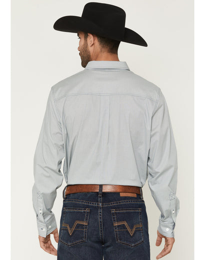 Men's Day Job Geo Print Long Sleeve Button-Down Stretch Wes | Cody James Clothing