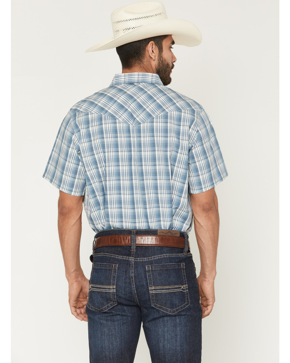 Men's Briggs Plaid Print Short Sleeve Snap Western Shirt - | Cody James Clothing