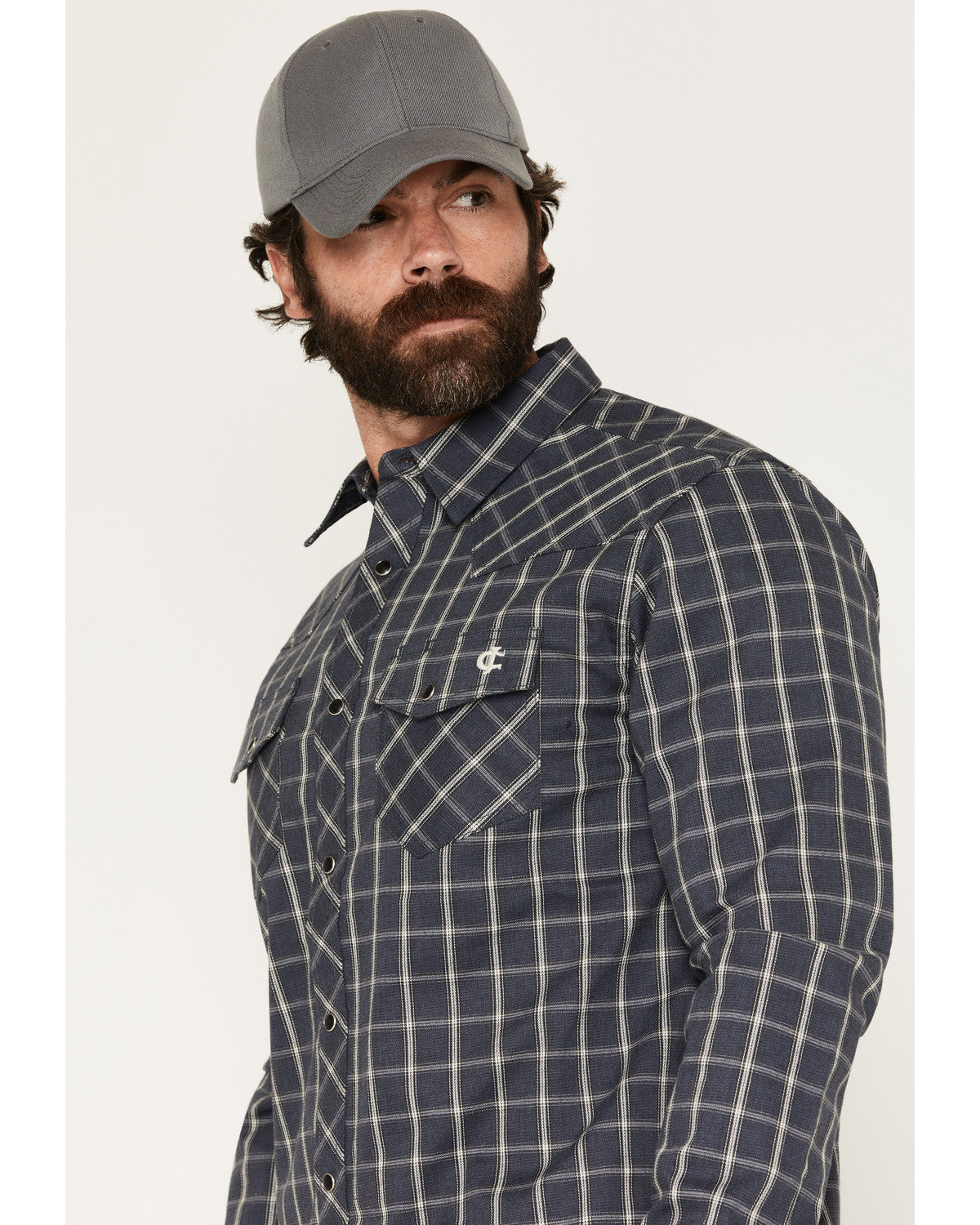 Men's FR Maricopa Plaid Print Long Sleeve Snap Work Shirt | Cody James Clothing