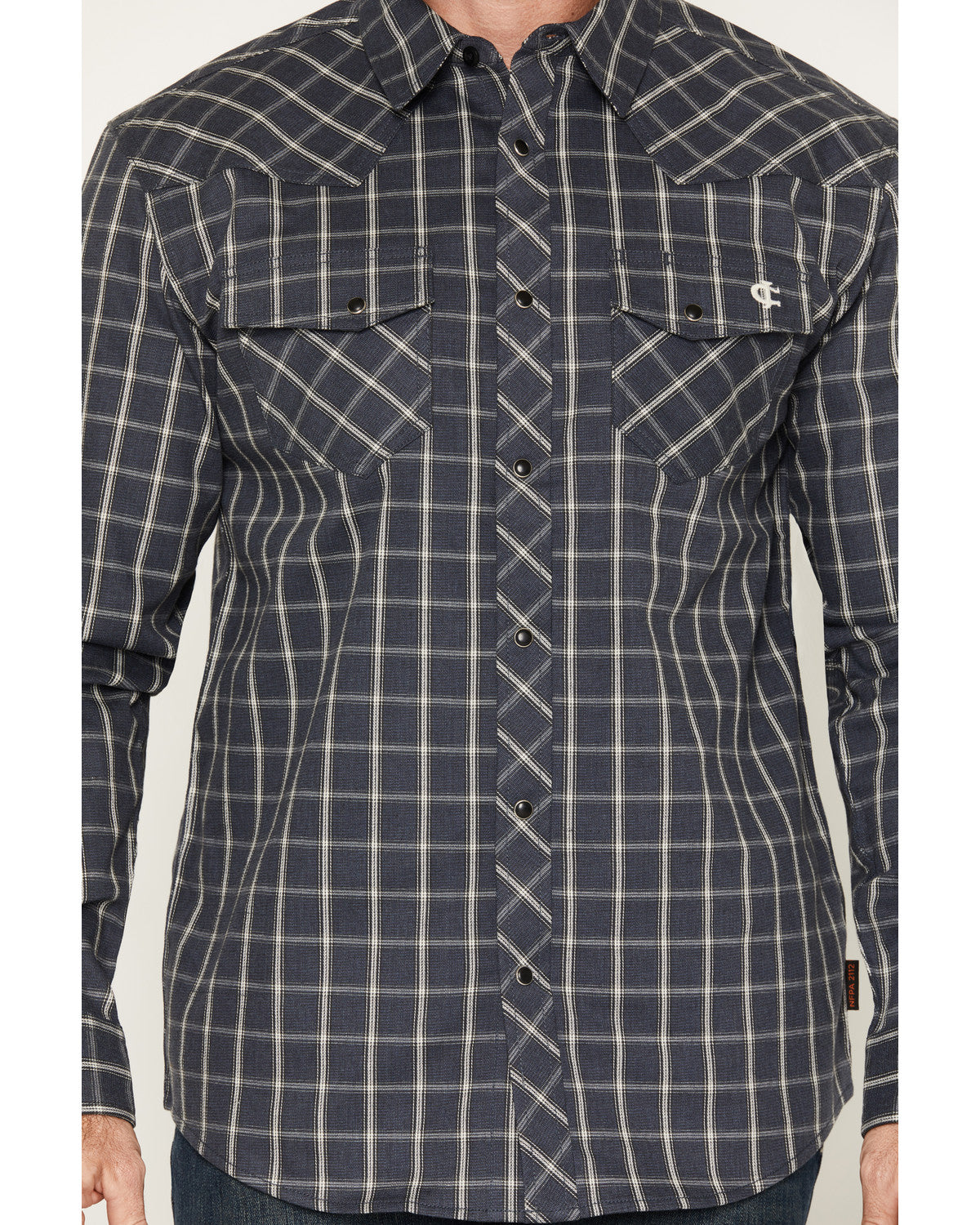 Men's FR Maricopa Plaid Print Long Sleeve Snap Work Shirt | Cody James Clothing